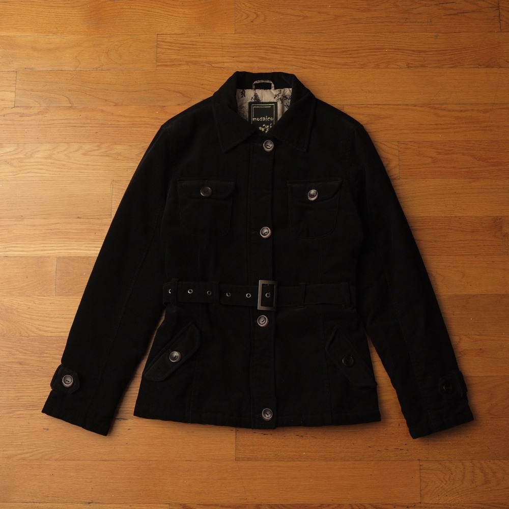 Black Utility Belted Jacket - Mackage